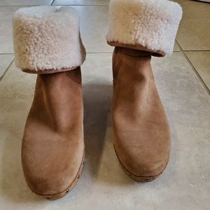 Ugg Clog Style Boots with Shearling